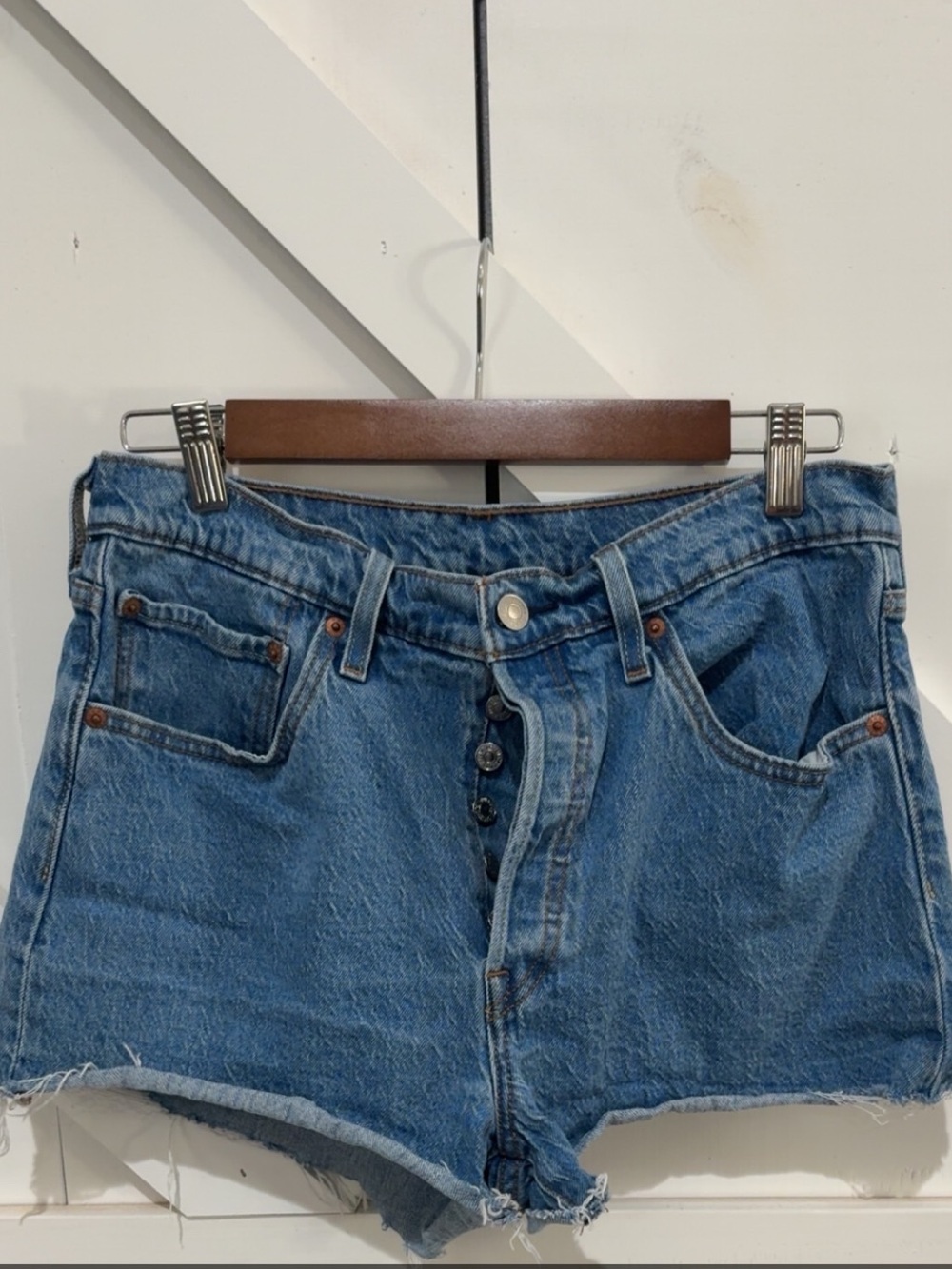 Levi's Vintage Blue Denim Cut-Off Shorts
